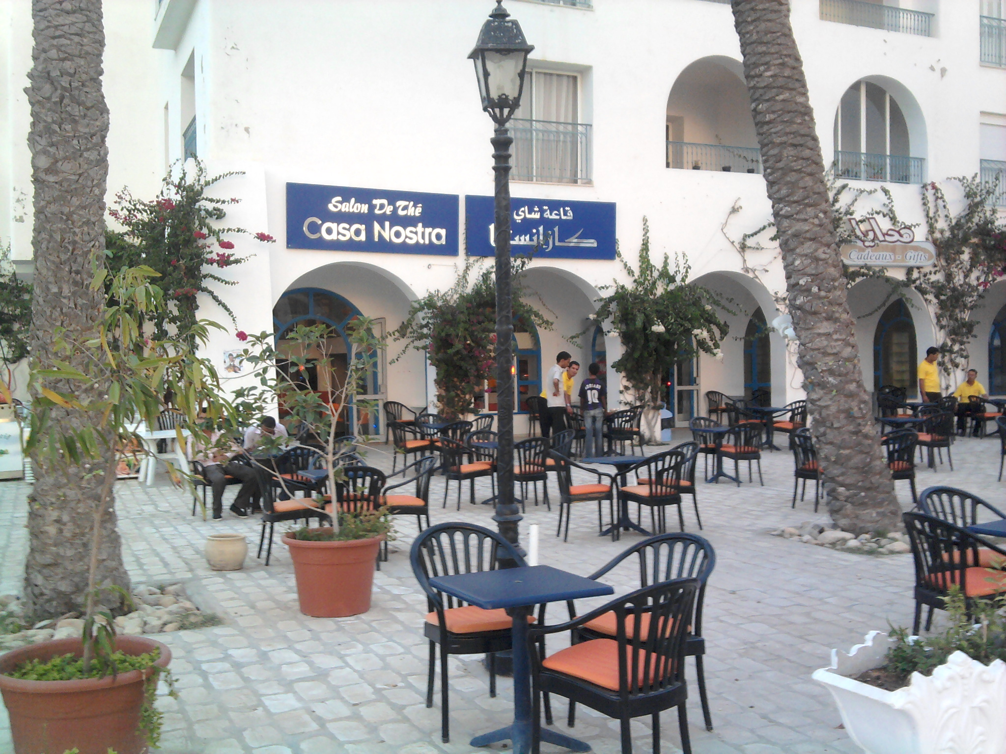 Salon de thé Casa Nostra Marina Djerba 